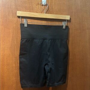 Women's Black High-Rise Bike Shorts